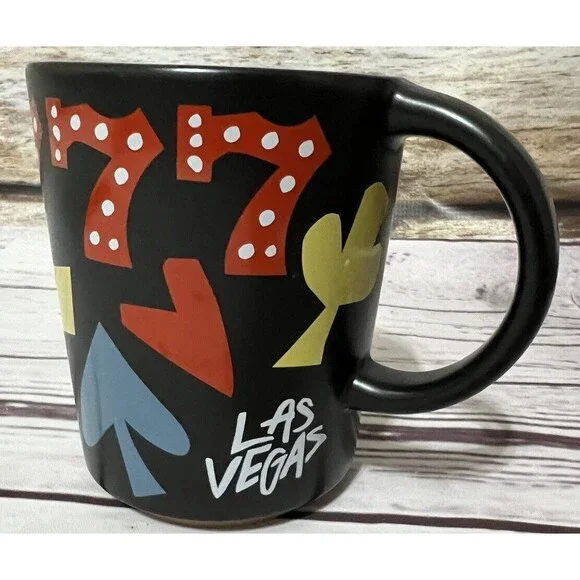Starbucks Las Vegas 777 Triple 7 Black Coffee Cup Mug 12 oz - Picture 8 of 10
